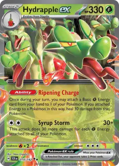 Hydrapple ex 014/142 Double Rare card from Stellar Crown
