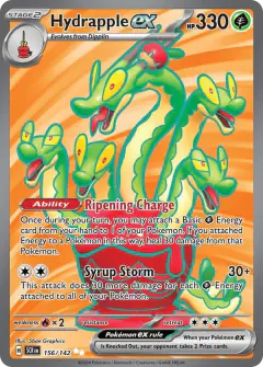 Hydrapple ex 156/142 Ultra Rare card from Stellar Crown
