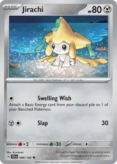 Jirachi 098/142 Uncommon card from Stellar Crown