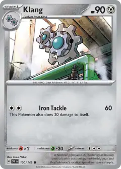 Klang 100/142 Common card from Stellar Crown
