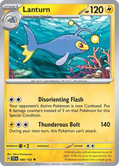 Lanturn 049/142 Uncommon card from Stellar Crown