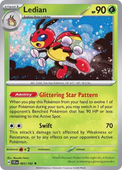 Ledian 003/142 Rare card from Stellar Crown