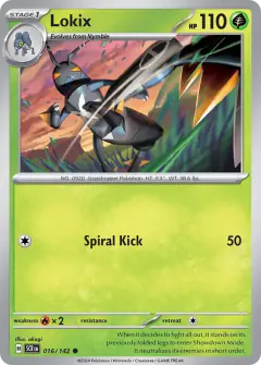 Lokix 016/142 Common card from Stellar Crown