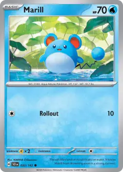 Marill 033/142 Common card from Stellar Crown