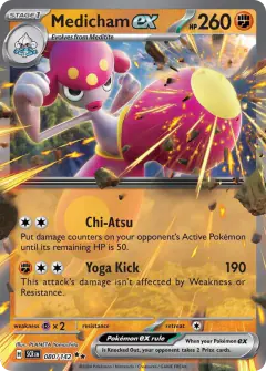 Medicham ex 080/142 Double Rare card from Stellar Crown