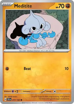 Meditite 077/142 Common card from Stellar Crown
