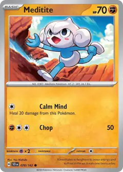 Meditite 078/142 Common card from Stellar Crown