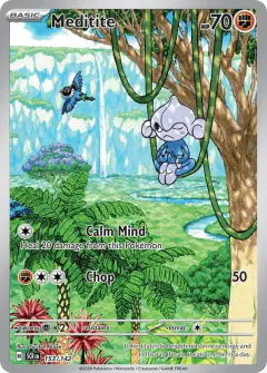 Meditite 153/142 Illustration Rare card from Stellar Crown