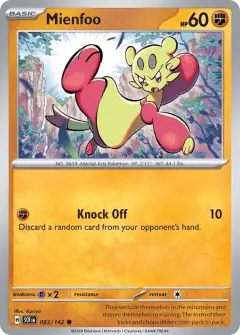 Mienfoo 083/142 Common card from Stellar Crown