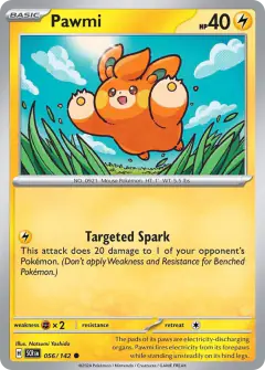 Pawmi 056/142 Common card from Stellar Crown