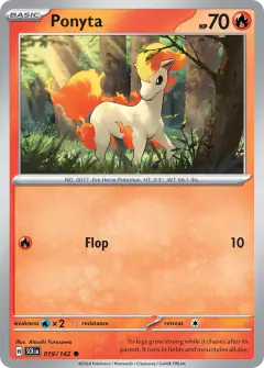 Ponyta 019/142 Common card from Stellar Crown