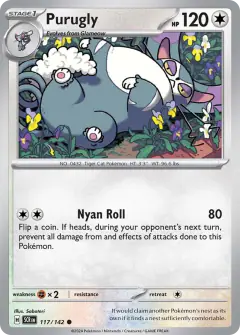 Purugly 117/142 Common card from Stellar Crown