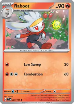 Raboot 027/142 Common card from Stellar Crown