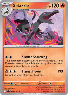 Salazzle 024/142 Uncommon card from Stellar Crown