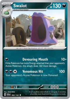 Swalot 092/142 Uncommon card from Stellar Crown
