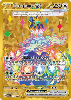 Terapagos ex 173/142 Hyper Rare card from Stellar Crown