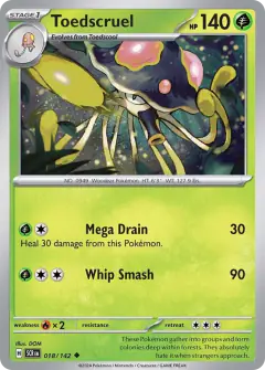 Toedscruel 018/142 Uncommon card from Stellar Crown