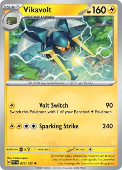 Vikavolt 053/142 Uncommon card from Stellar Crown