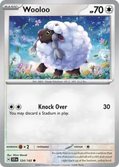 Wooloo 124/142 Common card from Stellar Crown