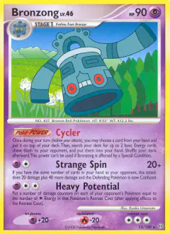 Bronzong 13/100 Rare card from Stormfront