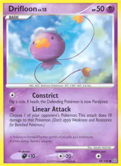 Drifloon 58/100 Common card from Stormfront