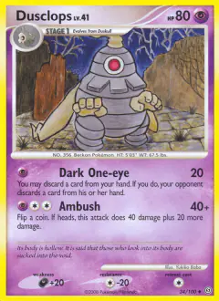 Dusclops 34/100 Uncommon card from Stormfront