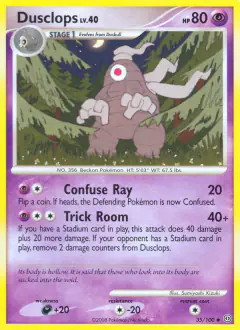 Dusclops 35/100 Uncommon card from Stormfront