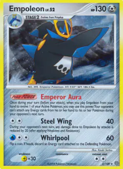 Empoleon 2/100 Rare Holo card from Stormfront