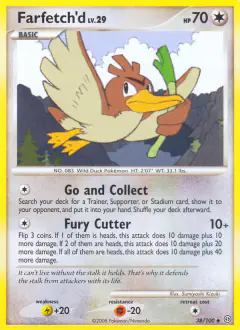Farfetch'd 38/100 Uncommon card from Stormfront