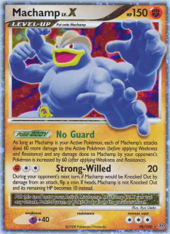 Machamp LV.X 98/100 Rare Holo LV.X card from Stormfront