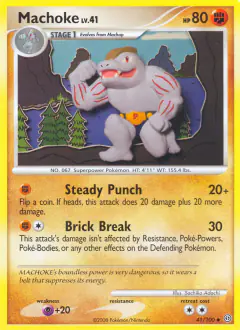 Machoke 41/100 Uncommon card from Stormfront