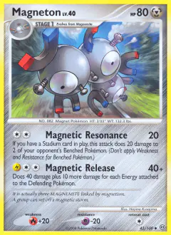 Magneton 42/100 Uncommon card from Stormfront