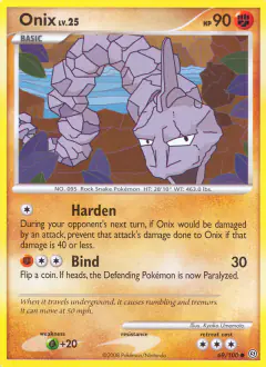 Onix 69/100 Common card from Stormfront