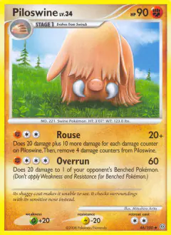 Piloswine 46/100 Uncommon card from Stormfront