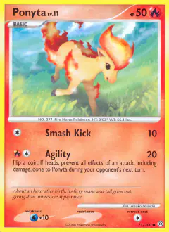 Ponyta 71/100 Common card from Stormfront