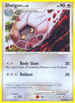 Shelgon 50/100 Uncommon card from Stormfront