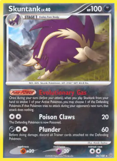 Skuntank 26/100 Rare card from Stormfront