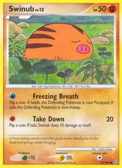 Swinub 77/100 Common card from Stormfront