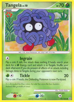 Tangela 78/100 Common card from Stormfront