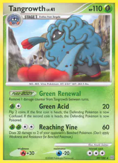 Tangrowth 29/100 Rare card from Stormfront