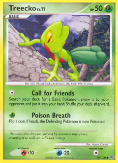 Treecko 79/100 Common card from Stormfront