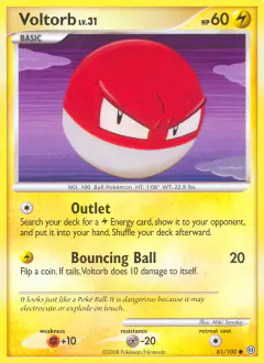 Voltorb 81/100 Common card from Stormfront