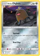 Alolan Diglett 86/149 Common card from Sun & Moon Base