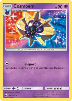 Cosmoem 65/149 Rare card from Sun & Moon Base