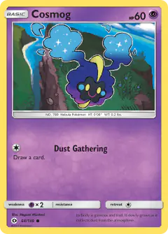Cosmog 64/149 Common card from Sun & Moon Base