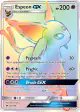 Espeon-GX 152/149 Rare Rainbow card from Sun & Moon Base