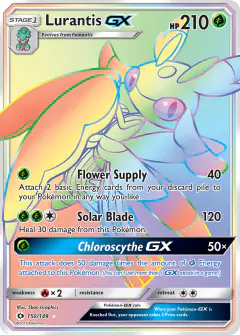 Lurantis-GX 150/149 Rare Rainbow card from Sun & Moon Base
