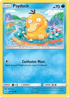 Psyduck 28/149 Common card from Sun & Moon Base