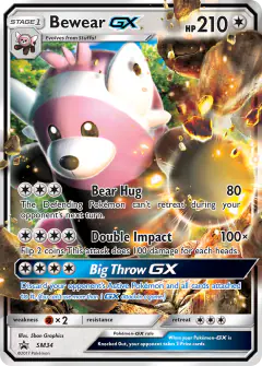 Bewear-GX SM34 Promo card from Sun & Moon Black Star Promos