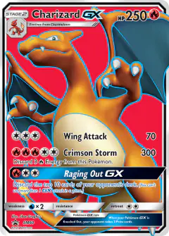 Charizard-GX SM60 Promo card from Sun & Moon Black Star Promos